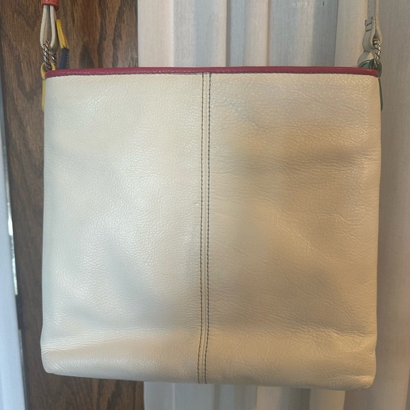 Brighton White Leather Rainbow All-in-One Crossbody Bag - Picture 9 of 16